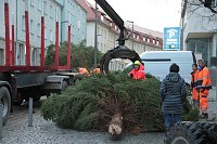 Bild: Auf dem Nordh&auml;user Rathausplatz laufen die Vorbereitungen f&uuml;r die Festtage