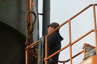 Bild: Der Versuch, ein Silo zu demontieren