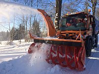 Schneefräse im Einsatz Bild: Schneefräse im Einsatz