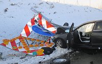 Bild: Auf Schilderwagen aufgefahren