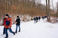 Taucher auf Winterwanderung Bild: Taucher auf Winterwanderung