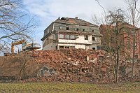 Bild: Foto: Abriss des Hauses