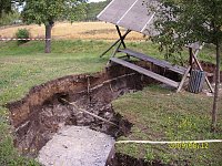 Erdrutsch in Bad Frankenhausen Bild: Erdrutsch in Bad Frankenhausen