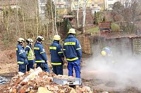 Bild: Gemeinsame &Uuml;bung von THW und Feuerwehr Gro&szlig;wechsungen
