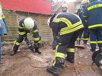 Bild: Gemeinsame &Uuml;bung von THW und Feuerwehr Gro&szlig;wechsungen