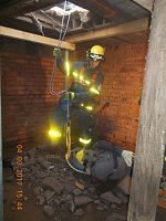 Bild: Gemeinsame &Uuml;bung von THW und Feuerwehr Gro&szlig;wechsungen
