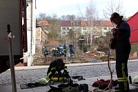 Bild: Gemeinsame &Uuml;bung von THW und Feuerwehr Gro&szlig;wechsungen