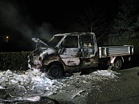 Bild: Kleintransporter brannte