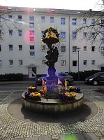 Bild: Vorbereitungen auf das Brunnenfest laufen