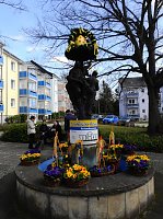 Bild: Vorbereitungen auf das Brunnenfest laufen