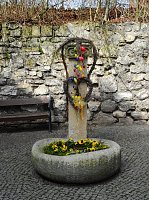 Bild: Vorbereitungen auf das Brunnenfest laufen