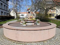 Bild: Vorbereitungen auf das Brunnenfest laufen