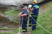 Bild: THW und Feuerwehren &uuml;bten an der Zorge