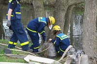 Bild: THW und Feuerwehren &uuml;bten an der Zorge