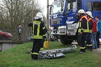 Bild: THW und Feuerwehren &uuml;bten an der Zorge