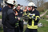 Bild: THW und Feuerwehren &uuml;bten an der Zorge