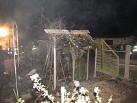 Bild: Gartenlaube abgebrannt