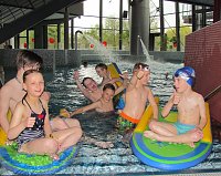 Bild: Wasserschlitten im Einsatz