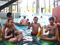 Bild: Wasserschlitten im Einsatz