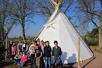 Bild: Tipi in "Betrieb" genommen