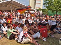 Bild: Begeisterung auf dem Berg: 3:0 f&uuml;r Deutschland