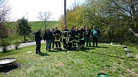 Der Maibaum steht in Herreden Bild: Der Maibaum steht in Herreden