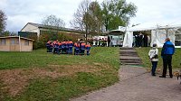 Der Maibaum steht in Herreden Bild: Der Maibaum steht in Herreden