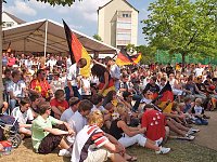 Bild: Begeisterung auf dem Berg: 3:0 f&uuml;r Deutschland