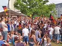 Bild: Begeisterung auf dem Berg: 3:0 f&uuml;r Deutschland