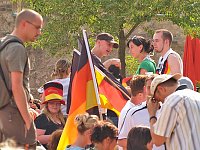 Bild: Begeisterung auf dem Berg: 3:0 f&uuml;r Deutschland