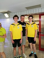 Bild: Bei den ganz gro&szlig;en mit dabei - Franz Stritzel und Benedict V&ouml;lker bei der Qualifizierung zu den deutschen Jahrgangsmeisterschaften in Halle