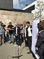 50 Demonstranten kamen aus dem Landkreis Nordhausen Bild: 50 Demonstranten kamen aus dem Landkreis Nordhausen