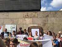 50 Demonstranten kamen aus dem Landkreis Nordhausen Bild: 50 Demonstranten kamen aus dem Landkreis Nordhausen