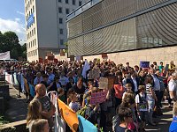 50 Demonstranten kamen aus dem Landkreis Nordhausen Bild: 50 Demonstranten kamen aus dem Landkreis Nordhausen
