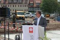 Grundsteinlegung für die Erweiterung des Altenpflegeheims St. Josef in Nordhausen Bild: Grundsteinlegung für die Erweiterung des Altenpflegeheims St. Josef in Nordhausen