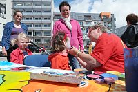 Bild: Knax-Kinderfest auf dem Parkplatz der Kreissparkasse