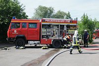 Brand in einem alten Lager Bild: Brand in einem alten Lager