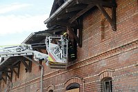 Brand in einem alten Lager Bild: Brand in einem alten Lager
