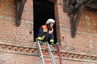Brand in einem alten Lager Bild: Brand in einem alten Lager