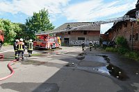 Brand in einem alten Lager Bild: Brand in einem alten Lager