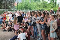 Bye, bye Oberstufe - den Beginn der Sanierung am Humboldt-Gymnasium wurde heute ausgiebig gefeiert Bild: Bye, bye Oberstufe - den Beginn der Sanierung am Humboldt-Gymnasium wurde heute ausgiebig gefeiert