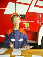 auf dem Gelände der Freiwilligen Feuerwehr Bleicherode stellten sich die Kinder der Prüfung des Leistungsabzeichens der Thüringer Jugendfeuerwehr f Bild: auf dem Gelände der Freiwilligen Feuerwehr Bleicherode stellten sich die Kinder der Prüfung des Leistungsabzeichens der Thüringer Jugendfeuerwehr f