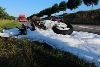 Motorradfahrer stirbt bei Unfall Bild: Motorradfahrer stirbt bei Unfall