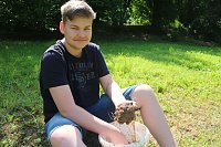 Feldversuch im Park Hohenrode - Wie wurde vor 2.400 Jahren Eisen gewonnen? Bild: Feldversuch im Park Hohenrode - Wie wurde vor 2.400 Jahren Eisen gewonnen?