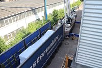 Aufgehangen und eingefädelt - "Repowering" am Nordhäuser BHKW Bild: Aufgehangen und eingefädelt - "Repowering" am Nordhäuser BHKW