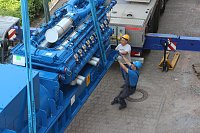 Aufgehangen und eingefädelt - "Repowering" am Nordhäuser BHKW Bild: Aufgehangen und eingefädelt - "Repowering" am Nordhäuser BHKW