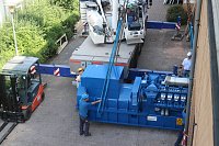 Aufgehangen und eingefädelt - "Repowering" am Nordhäuser BHKW Bild: Aufgehangen und eingefädelt - "Repowering" am Nordhäuser BHKW