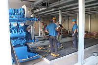 Aufgehangen und eingefädelt - "Repowering" am Nordhäuser BHKW Bild: Aufgehangen und eingefädelt - "Repowering" am Nordhäuser BHKW