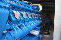 Aufgehangen und eingefädelt - "Repowering" am Nordhäuser BHKW Bild: Aufgehangen und eingefädelt - "Repowering" am Nordhäuser BHKW