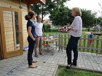 Bild: Dr. Stephanie Kowitz-Harms, Koordinatorin der MINT-Regionen, besuchte die Hochschule Nordhausen und die Kindertagesst&auml;tte Kleine Entdecker in Gro&szlig;wechsungen
